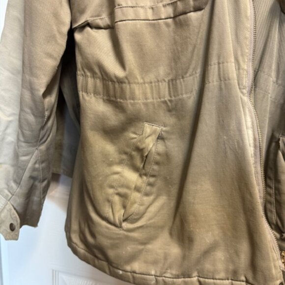 Vintage 70s/80s Field Jacket with Red Wool Liner – Heavy Canvas – Tan - Picture 6 of 6